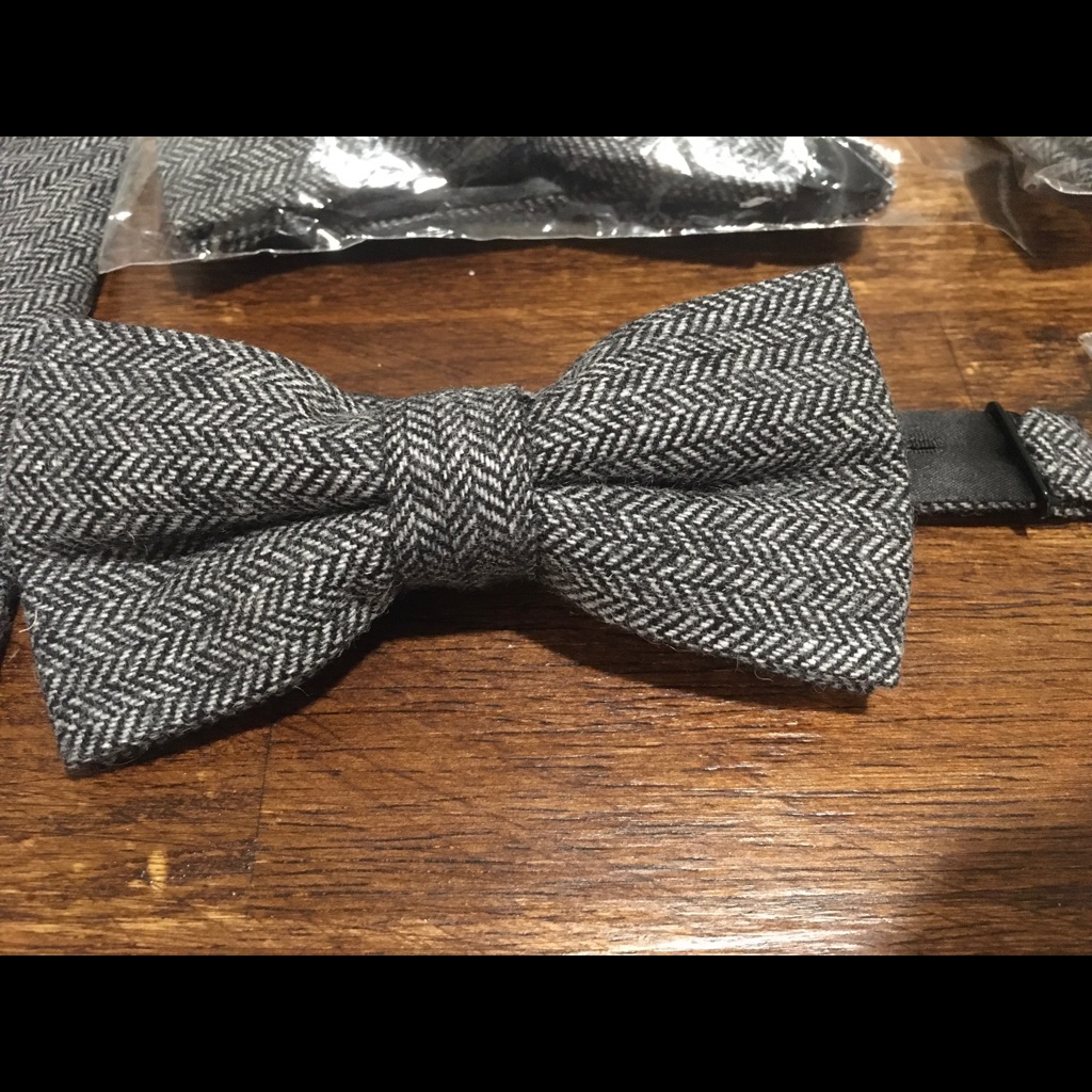 Charcoal Gray Wool Ties - Great For Groomsmen!